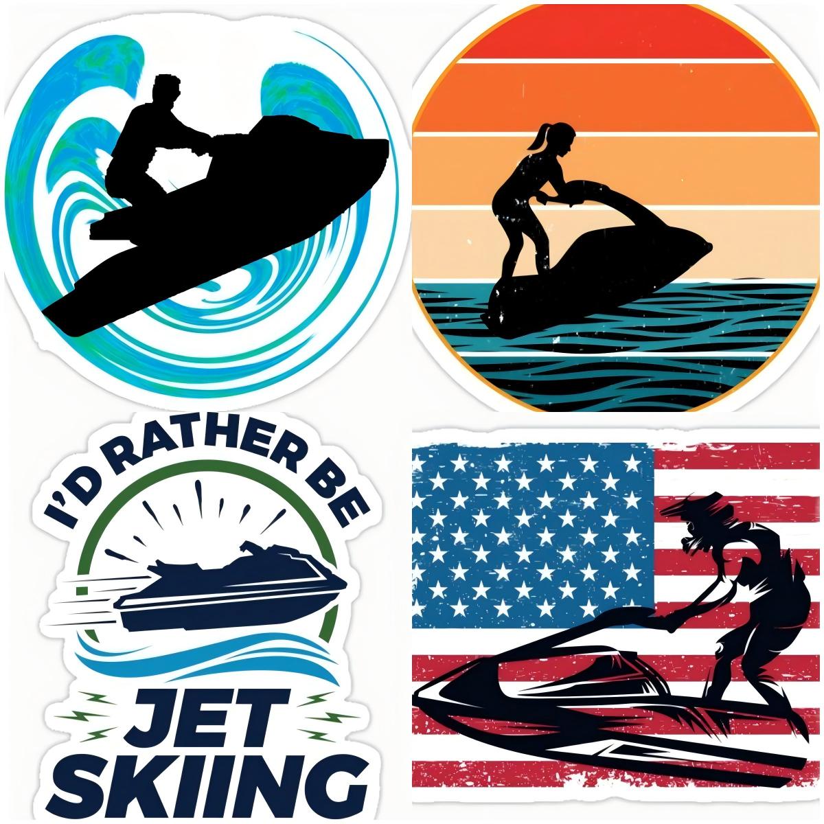 Laptop Accessories Logo - Personality Logo Jet Ski Stickers Waterproof