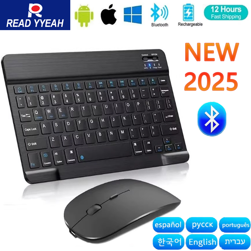 Mini Wireless Mouse - New 2025 Bluetooth Wireless Keyboard Mouse