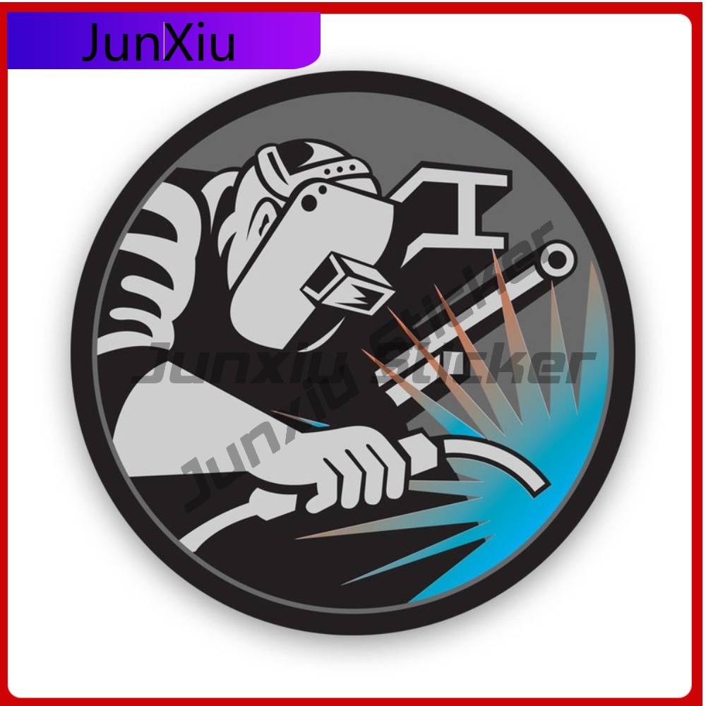 Laptop Accessories Logo - Welder Logo Sticker Sun Resistant Fade