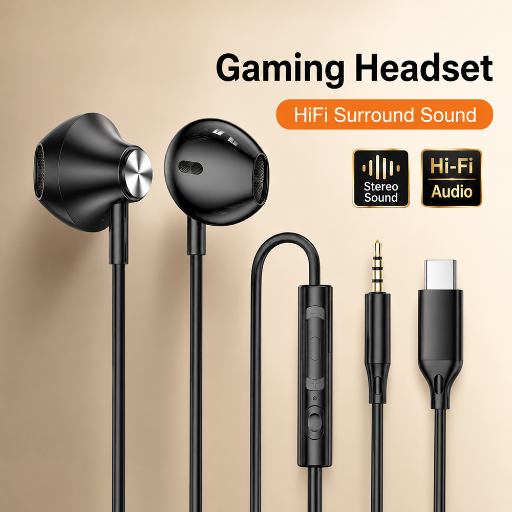 Laptop Accessories Cool - HiFi Surround Headphones Bass Stereo Sound