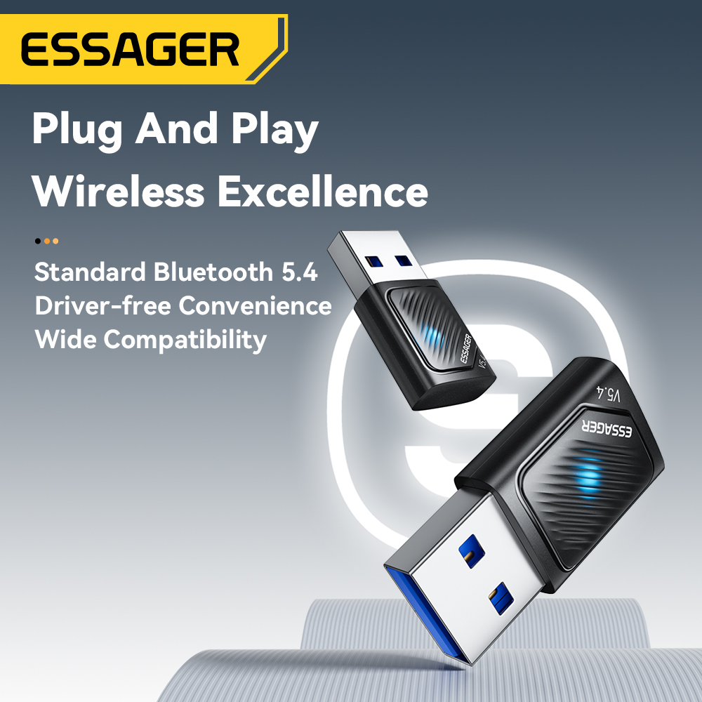 Mini Wireless Mouse - Essager USB Bluetooth 5.4 Adapter WIreless