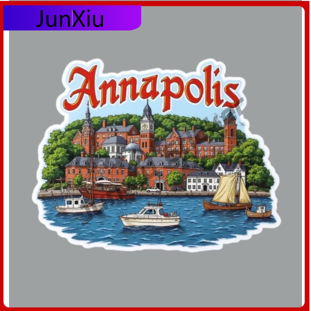 Laptop Accessories Logo - Annapolis Maryland Travel Sticker Custom Car