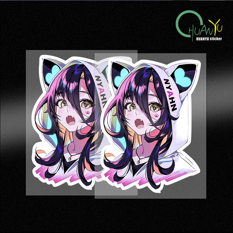 Laptop Accessories Cool - Future Style Cute Anime Girl Head
