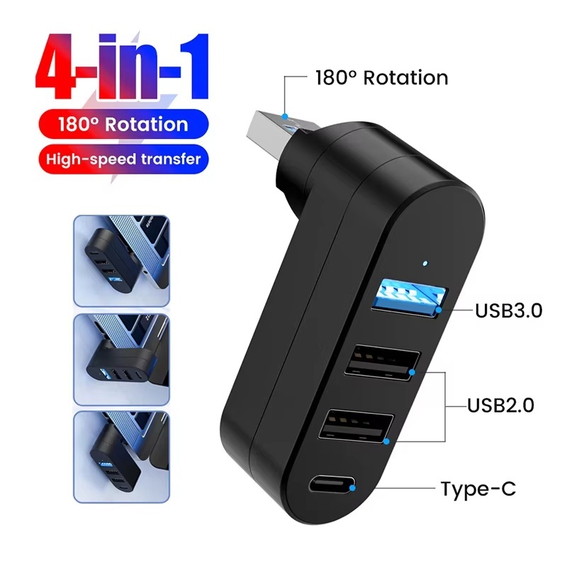 Laptop Accessories Hub - USB Hub 3.0 Mini Splitter Box