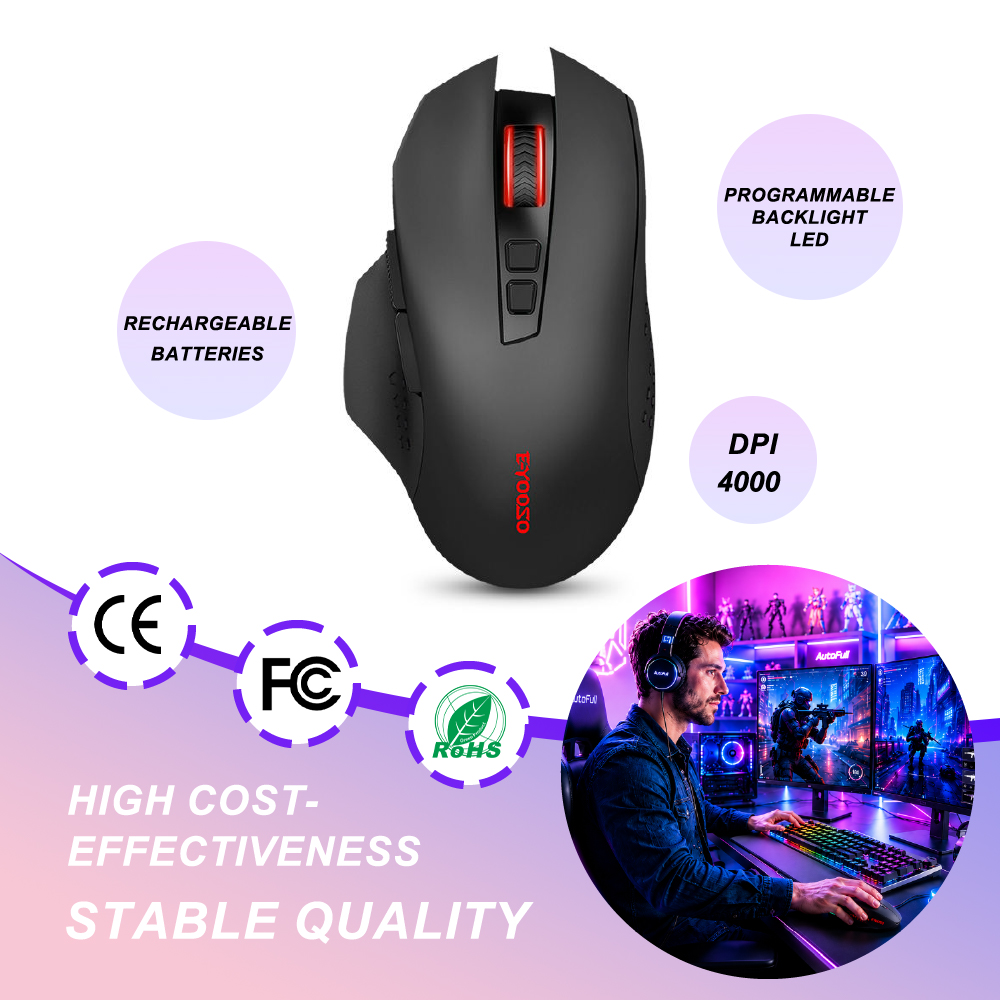 Mini Wireless Mouse - Wireless Gaming Mouse Mini Silent 4000