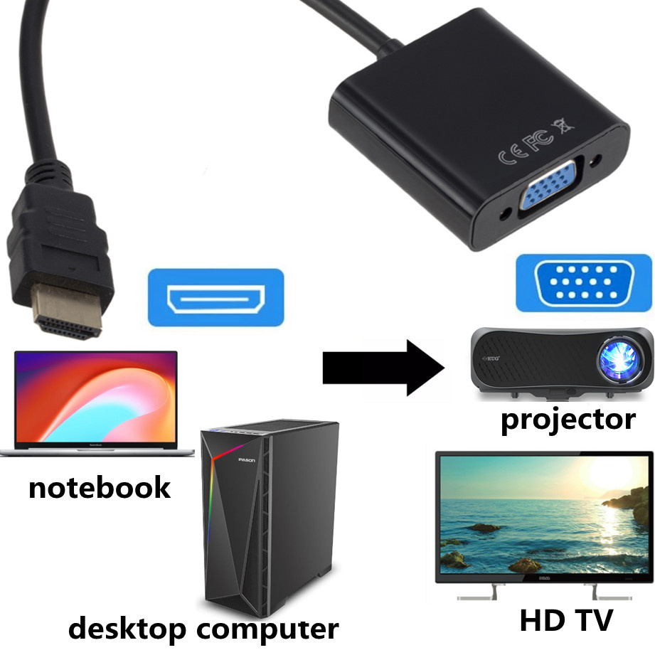 1080P HDMI-compatible To VGA A - Hdmi Vga Adapter review and price