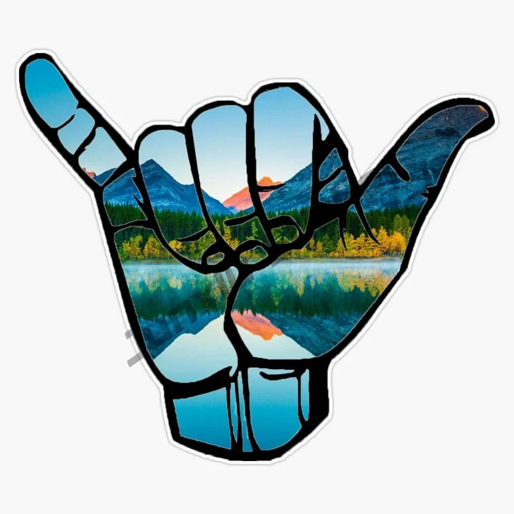 Hang Loose Mountains Beach Sur - Laptop Accessories Logo review and price
