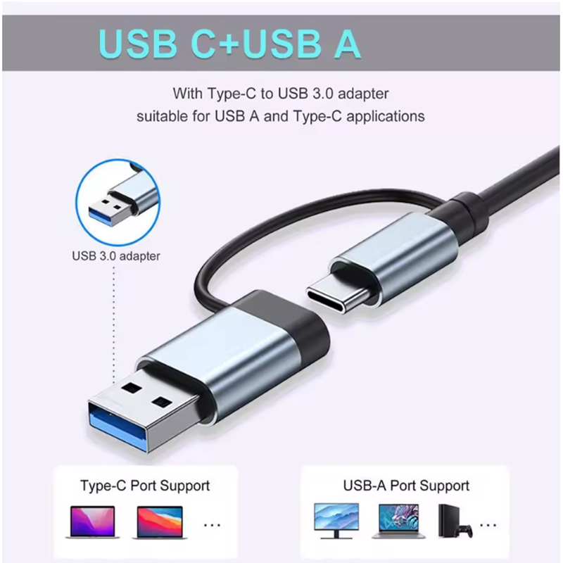 5/7/8 Ports USB A C Hub Concen - Laptop Accessories Hub review and price