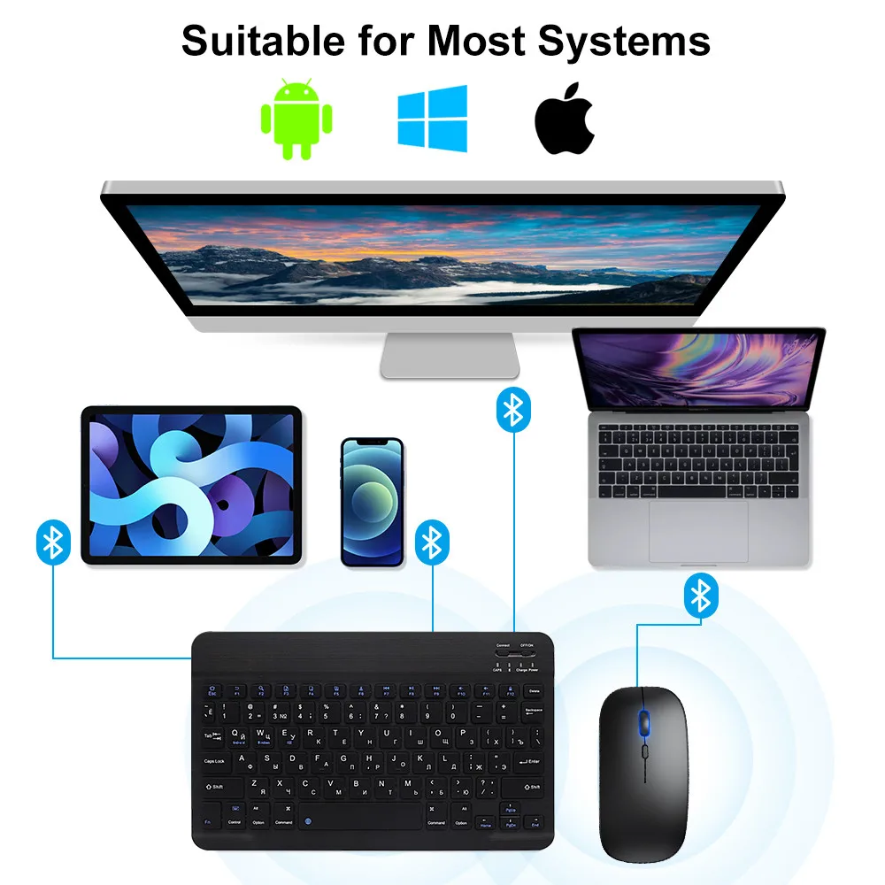 New 2025 Bluetooth Wireless Ke - Mini Wireless Mouse review and price