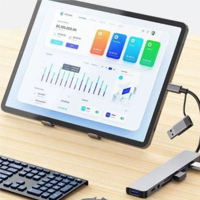 Dual-Head Type-C 8-in-1 Multi- - Laptop Accessories Hub review and price