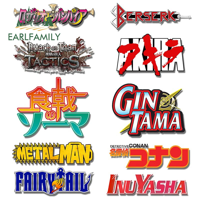 EARLFAMILY 13cm for Anime Logo - Laptop Accessories Logo review and price