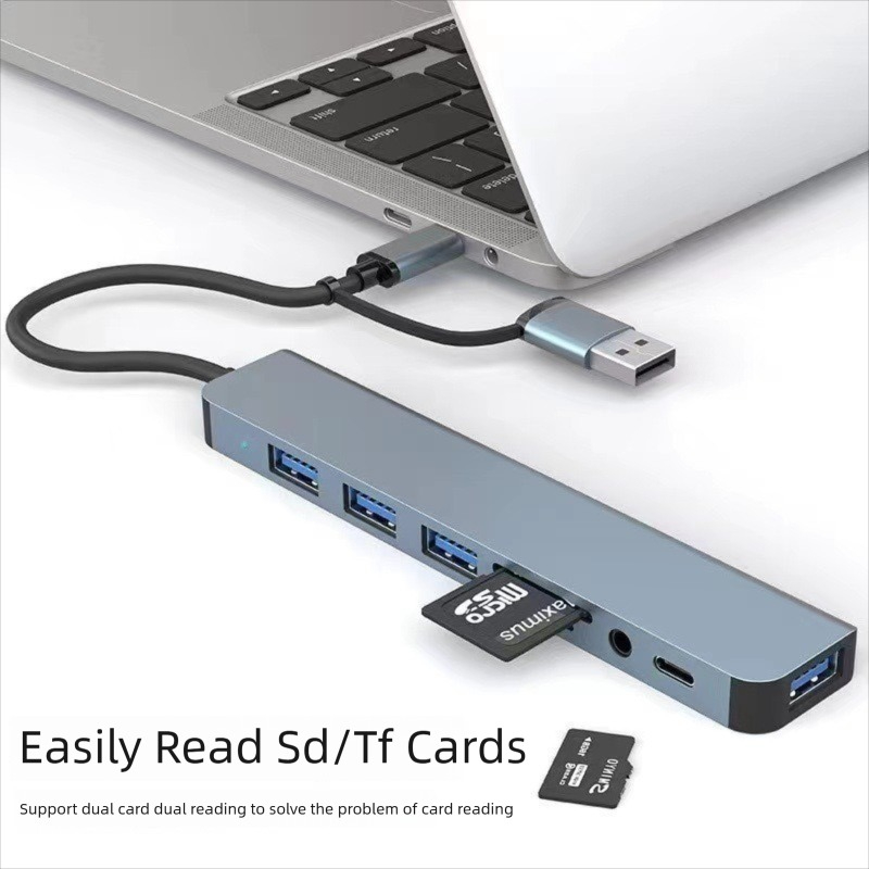 8 in 2 Port USB C Splitter USB - Laptop Accessories Hub review and price