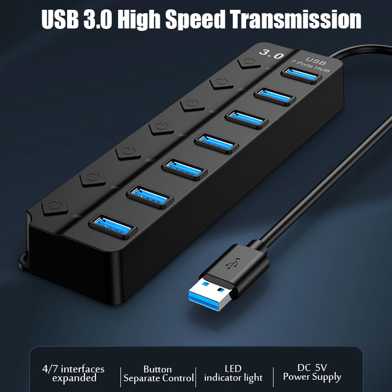 7 In 1 USB 3.0 Hub Multi USB S - Laptop Accessories Hub review and price