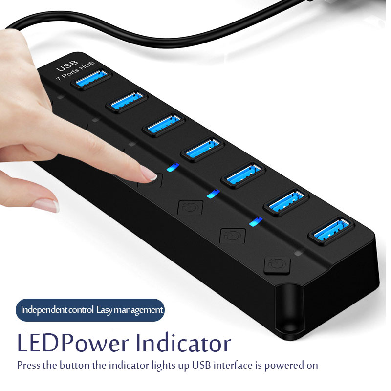 7 In 1 USB 3.0 Hub Multi USB S - Laptop Accessories Hub review and price