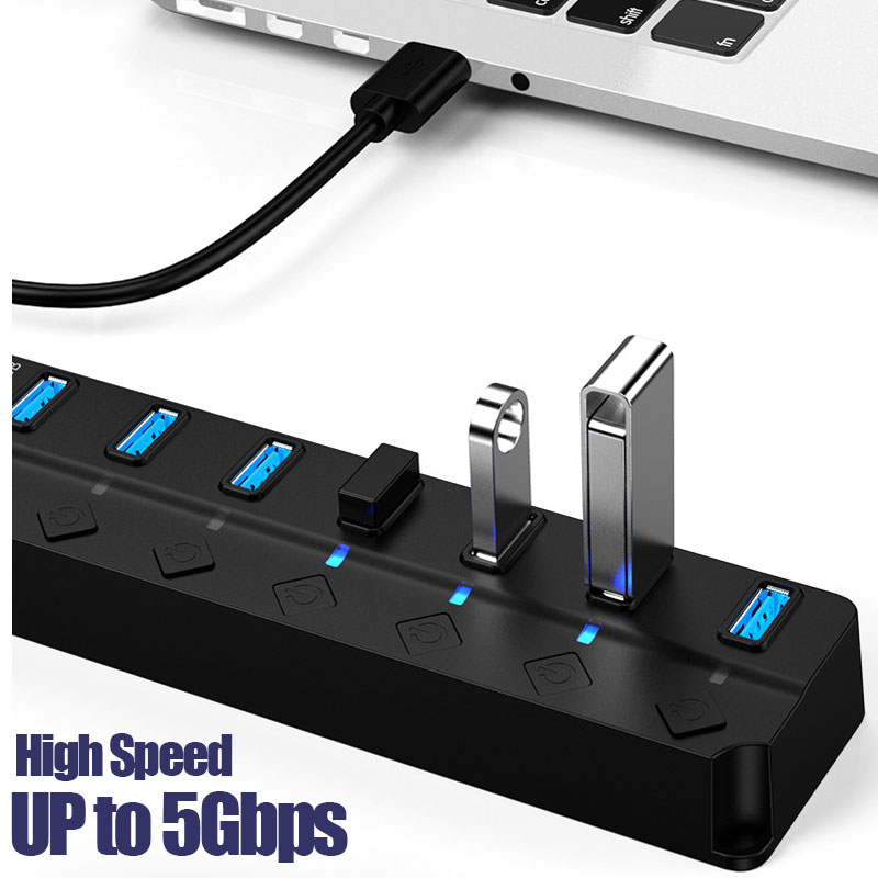 7 In 1 USB 3.0 Hub Multi USB S - Laptop Accessories Hub review and price
