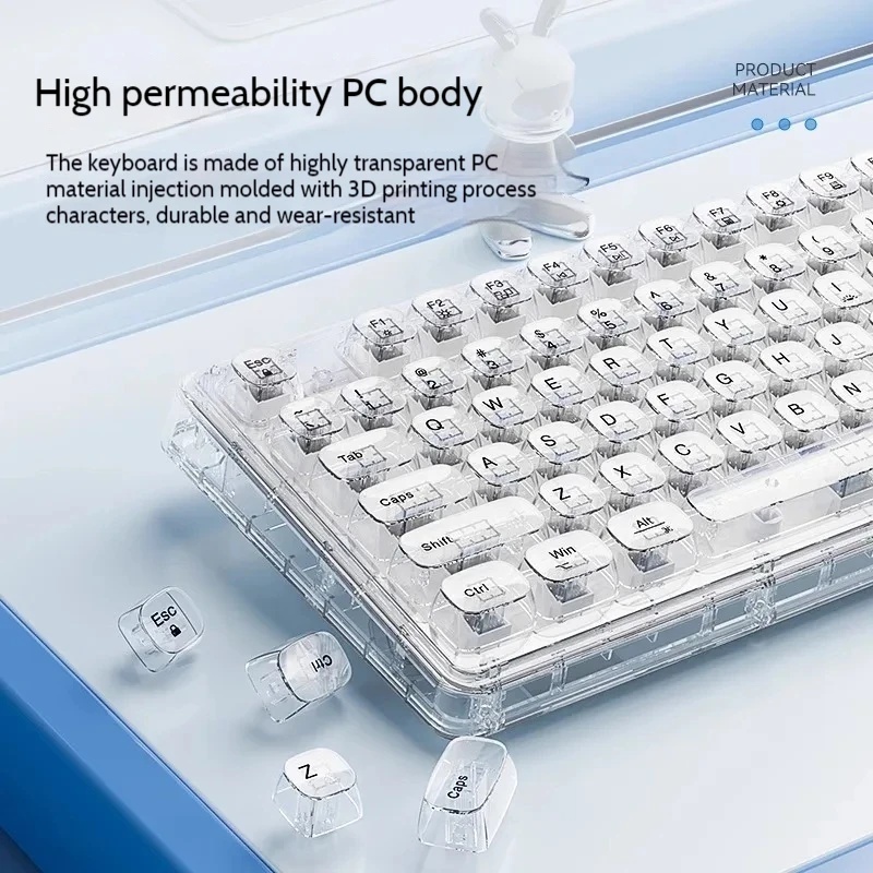 Transparent Ice Crystal Wirele - Laptop Accessories Combo review and price