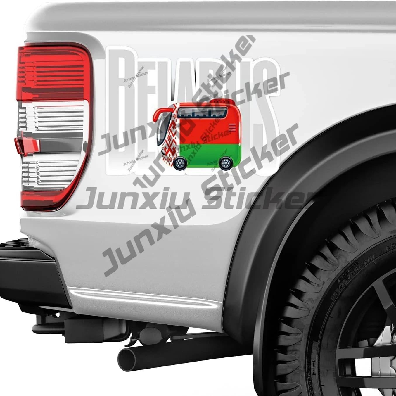 Belarus Travel Bus Flag Label  - Laptop Accessories Logo review and price