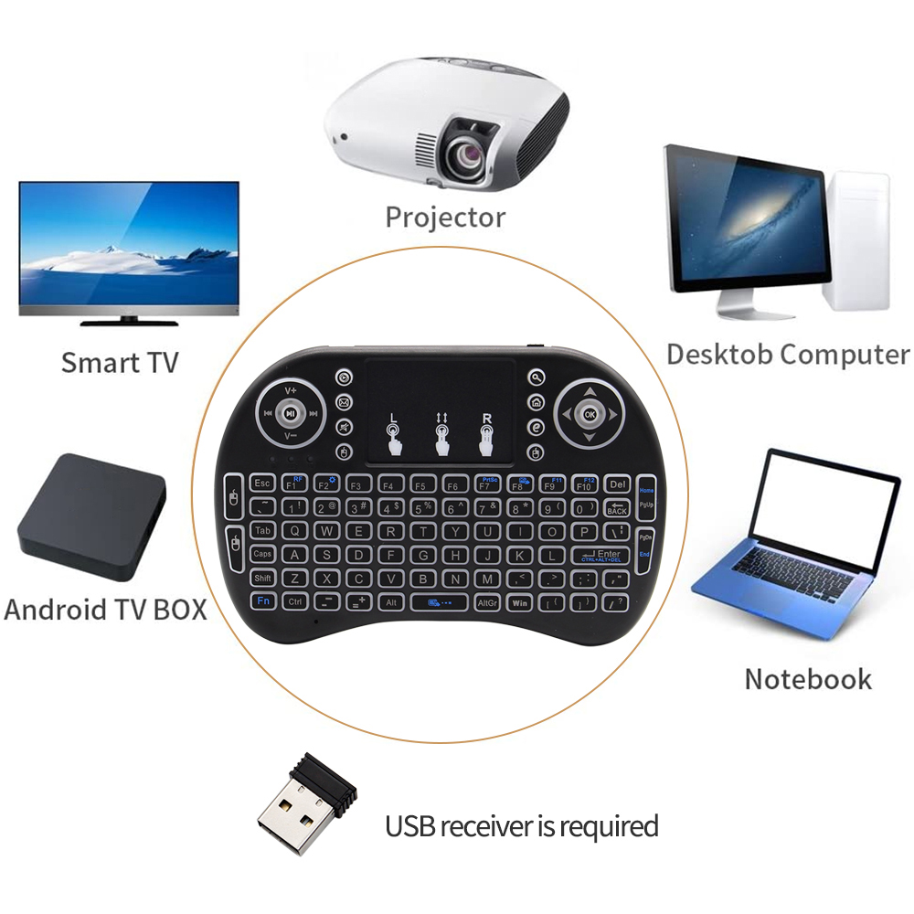 Backlit English Russian French - Mini Wireless Mouse review and price