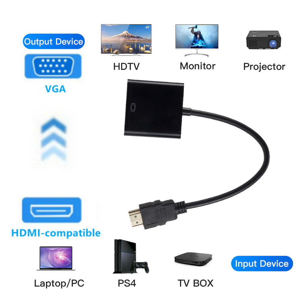 HDMI-compatible To VGA Adapter - Hdmi Vga Adapter review and price
