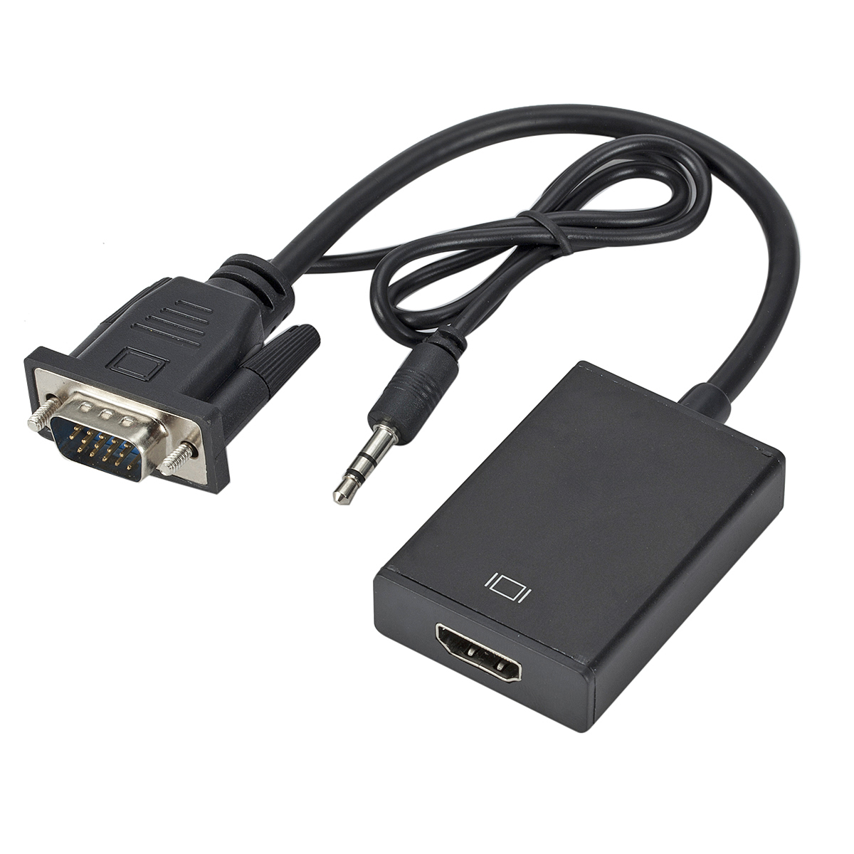 1080P HD VGA TO HD with 3.5mm  - Hdmi Vga Adapter review and price