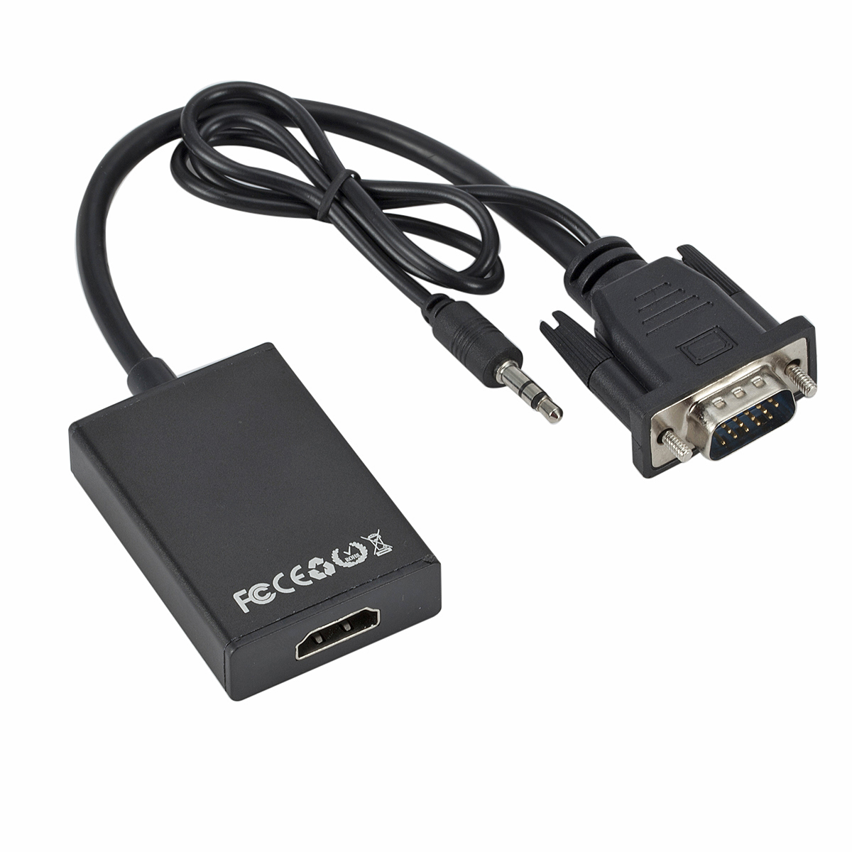 1080P HD VGA TO HD with 3.5mm  - Hdmi Vga Adapter review and price