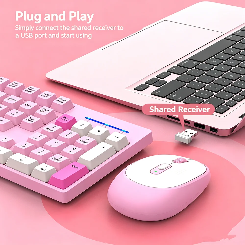 KEBIDUMEI 2.4G Wireless Keyboa - Laptop Accessories Combo review and price