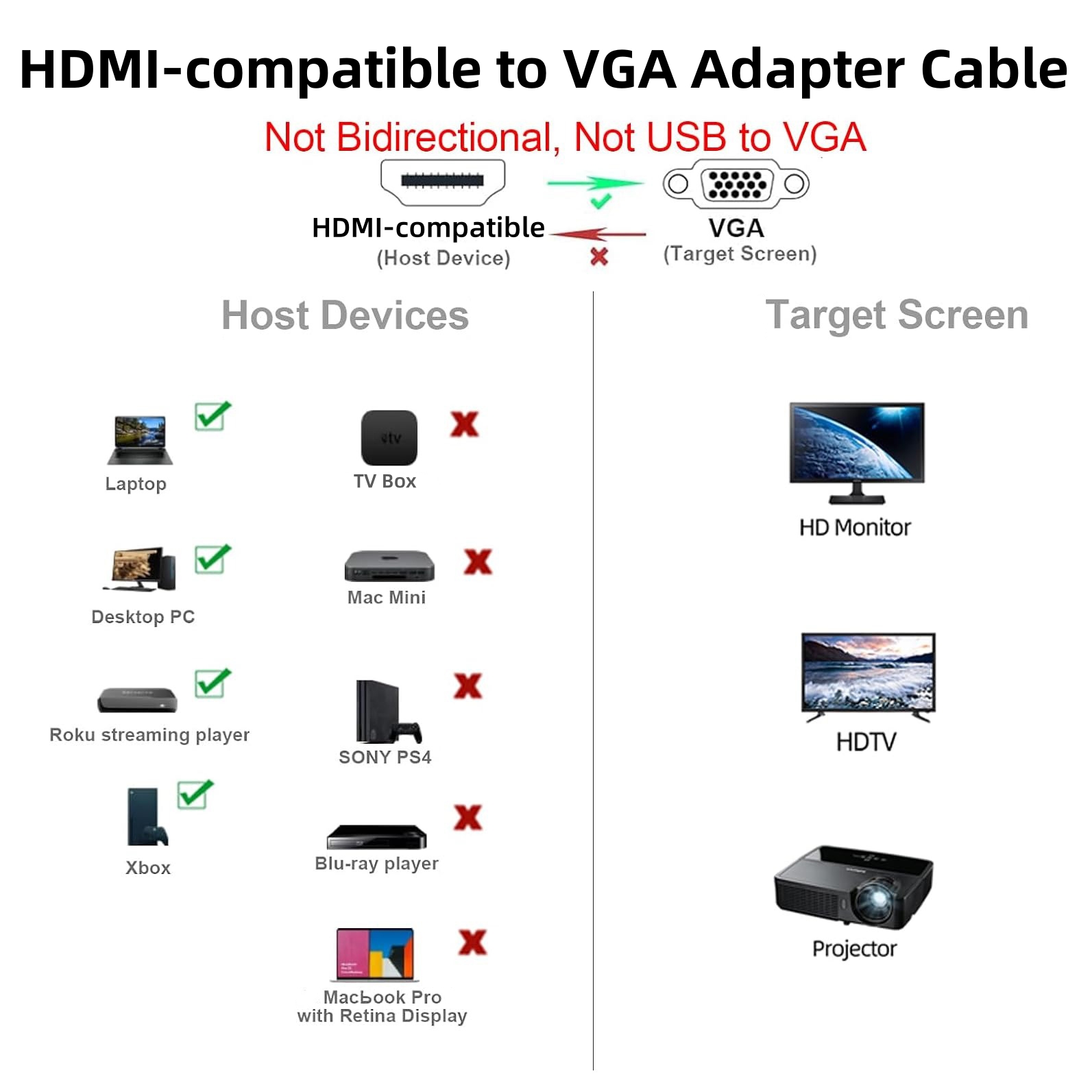 1.8M 1080P Video Converter HDM - Hdmi Vga Adapter review and price