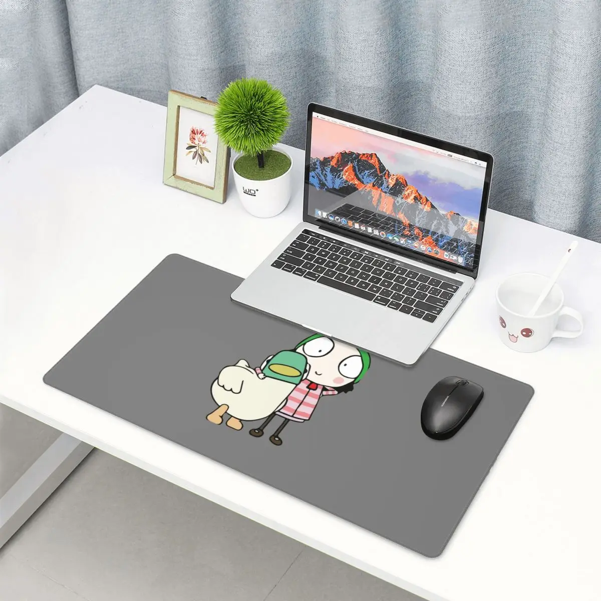 Large Mouse Pad Sarah And Duck - Laptop Accessories To Have review and price