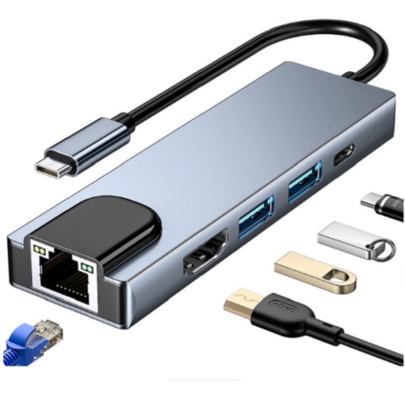 Type-C 5-in-1 Multifunctional  - Laptop Accessories Hub review and price