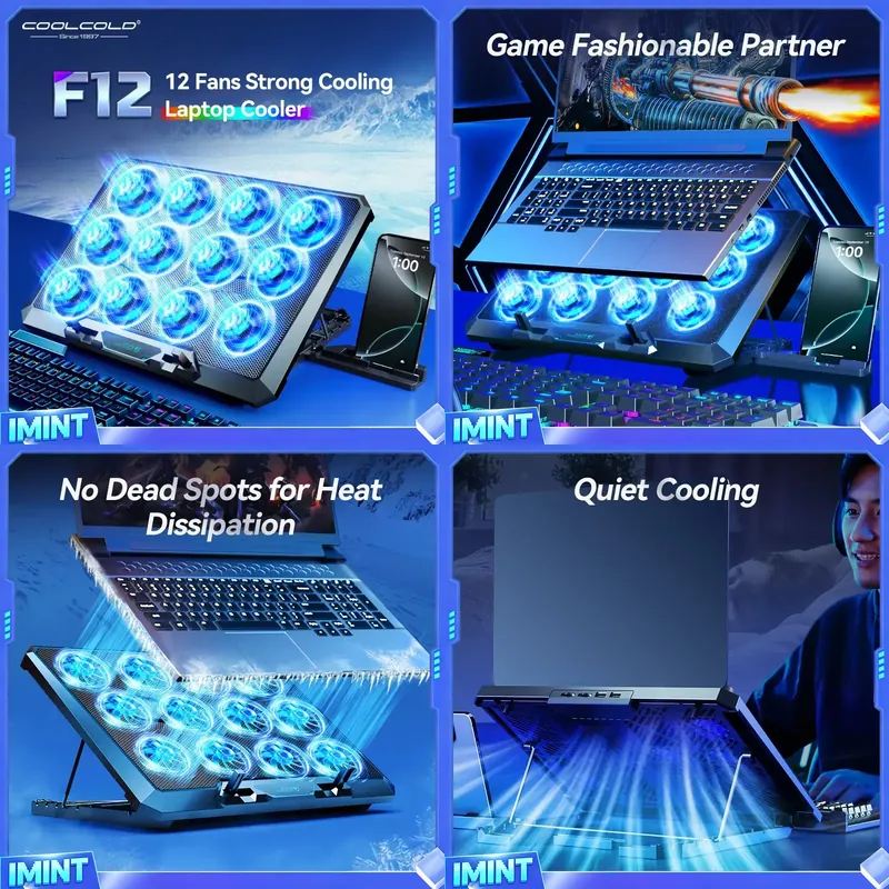 COOLCOLD Laptop Cooling Pad wi - Laptop Cooling Pad review and price