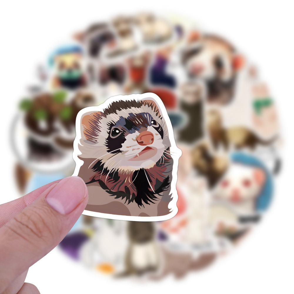10/30/50/100pcs Kawaii Ferret  - Laptop Accessories Cool review and price
