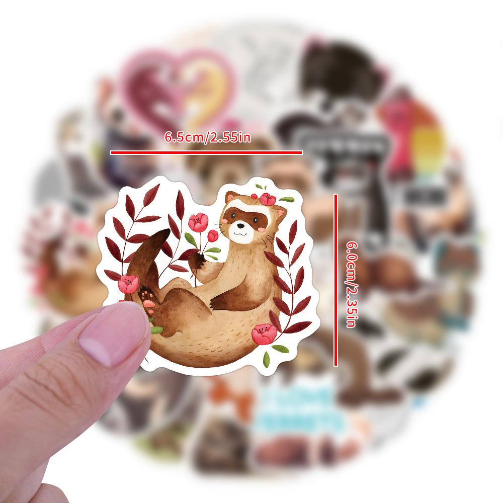 10/30/50/100pcs Kawaii Ferret  - Laptop Accessories Cool review and price