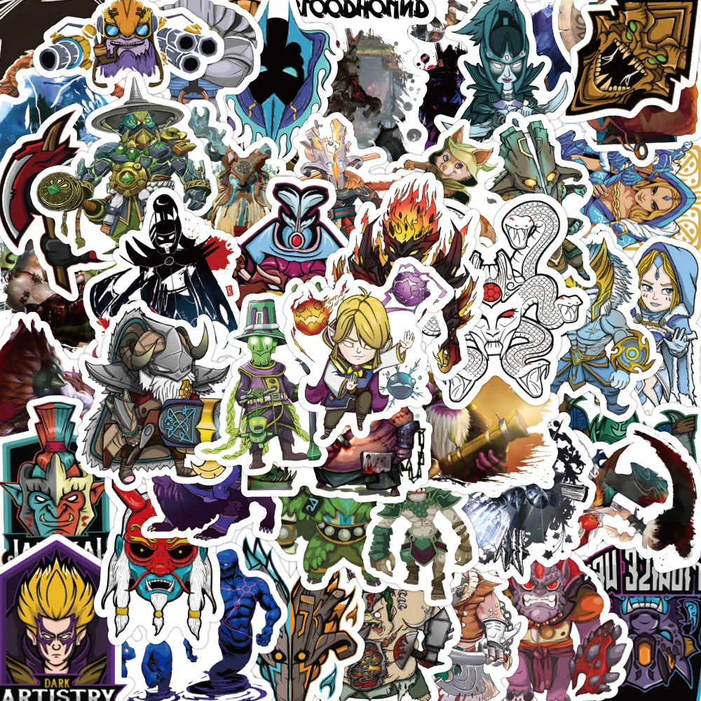 10/50Pcs Dota 2 Game Funny Car - Laptop Accessories Cool review and price