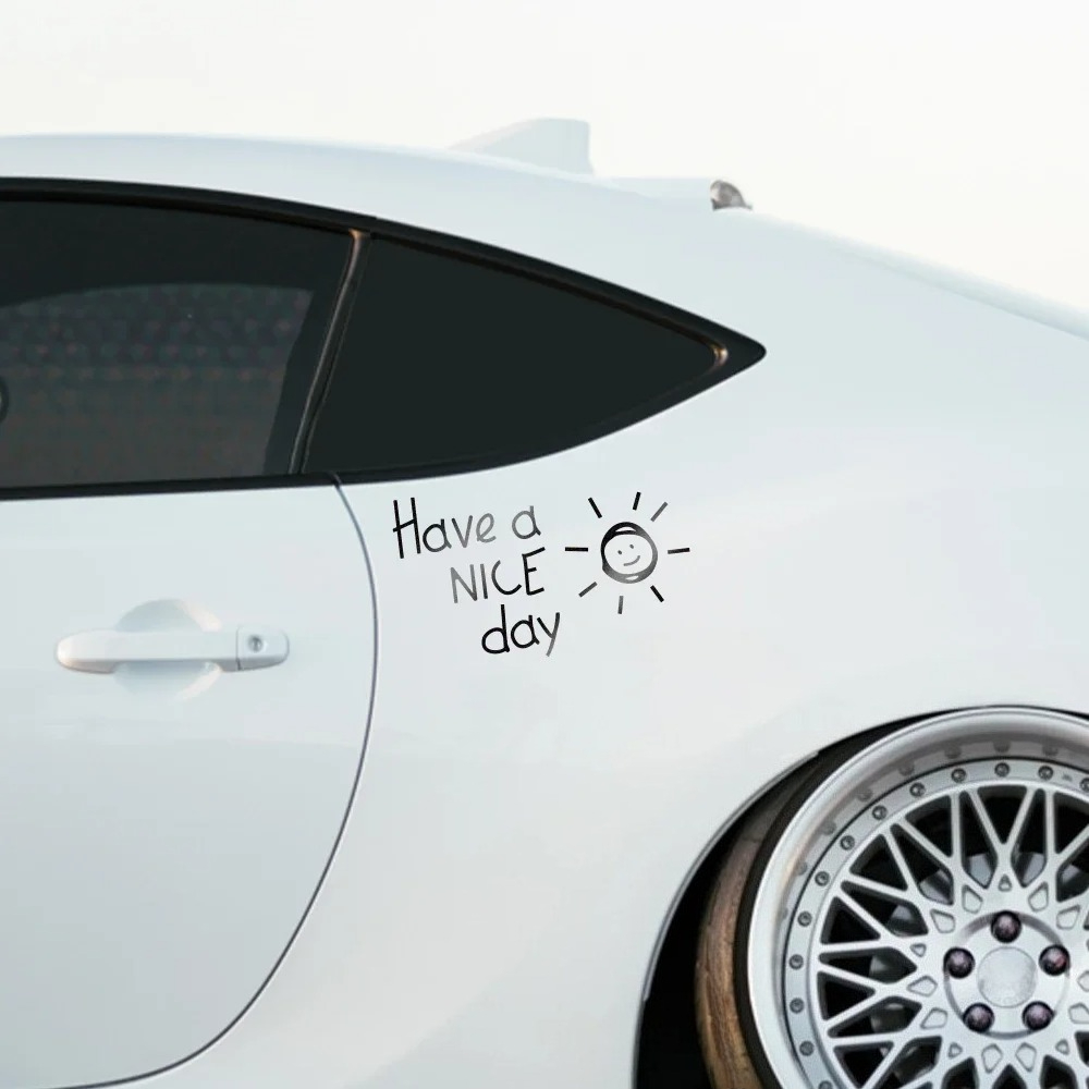 Have A Nice Day Reflective Car - Laptop Accessories To Have review and price