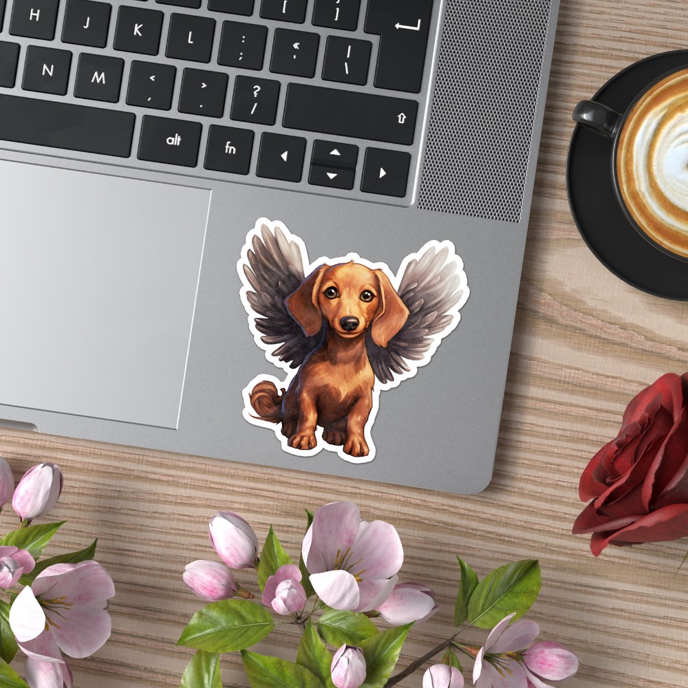 Dachshund Angel Vinyl New Must - Laptop Accessories To Have review and price